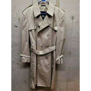 Mens Stafford Trench Coat With Zip In Lining Size 42